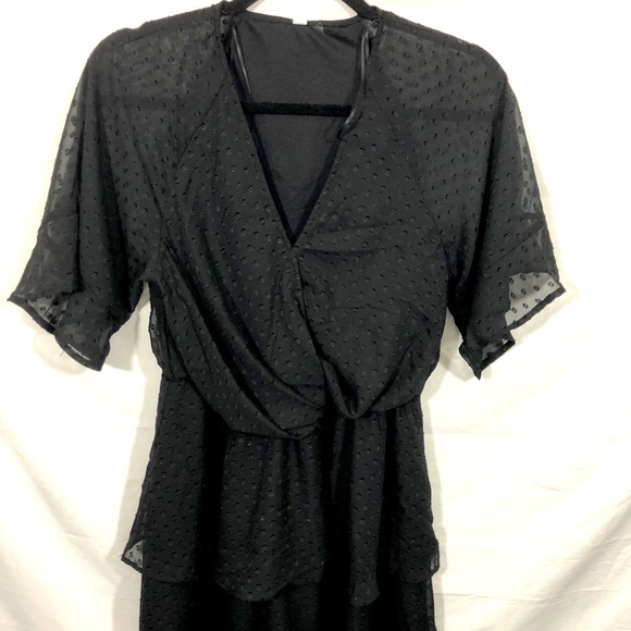 NY Collection Black Dress Brand New - Picture 1 of 8